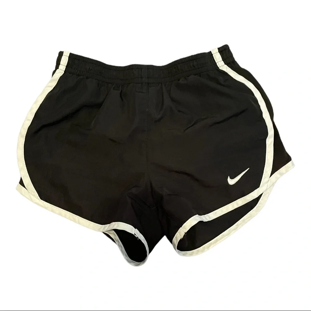 Youth medium, black/white Nike dri-fit active shorts. - Picture 1 of 2